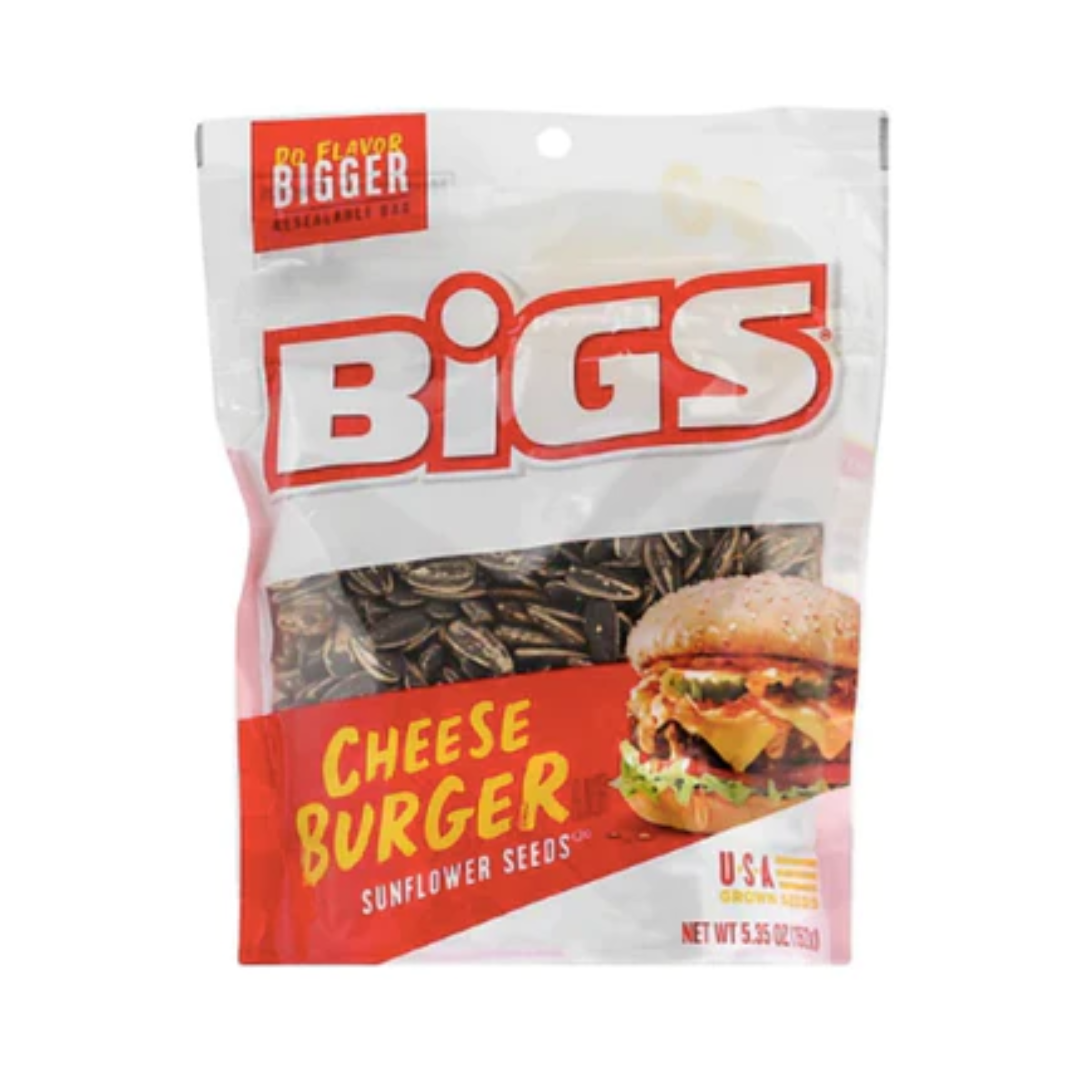 Bigs Cheeseburger Sunflower Seeds Stranger Danger Candy Co.